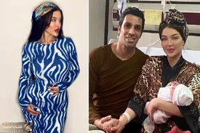 پز دادن جیگول زنِ سپهر حیدری واسه هدیه عربی همسرش؛ عجیبی تیپش سر به فلک کشید!
