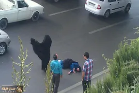 (عکس) خودکشی ناراحت کننده دختر جوان در حصارک کرج