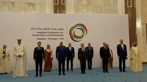(تصاویر) اقدام جنجالی امیرعبداللهیان در نشست بغداد