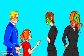 بازی فکری؛ اگه اگه بمب ساعتی هوشی بگو کدوم از این خانومای استتار کرده مادر دختر بچست؟