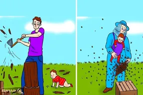 بازی فکری؛ اگه روح و جسمت از هوشه بگو کدوم از این پدرها خنگه درجه یک؟