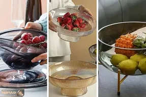 میوه خوری های شیشه ای فاخر؛ با ظاهر لاکچری و طراحی پیچیده اینا پذیراییت بوی پول میده
