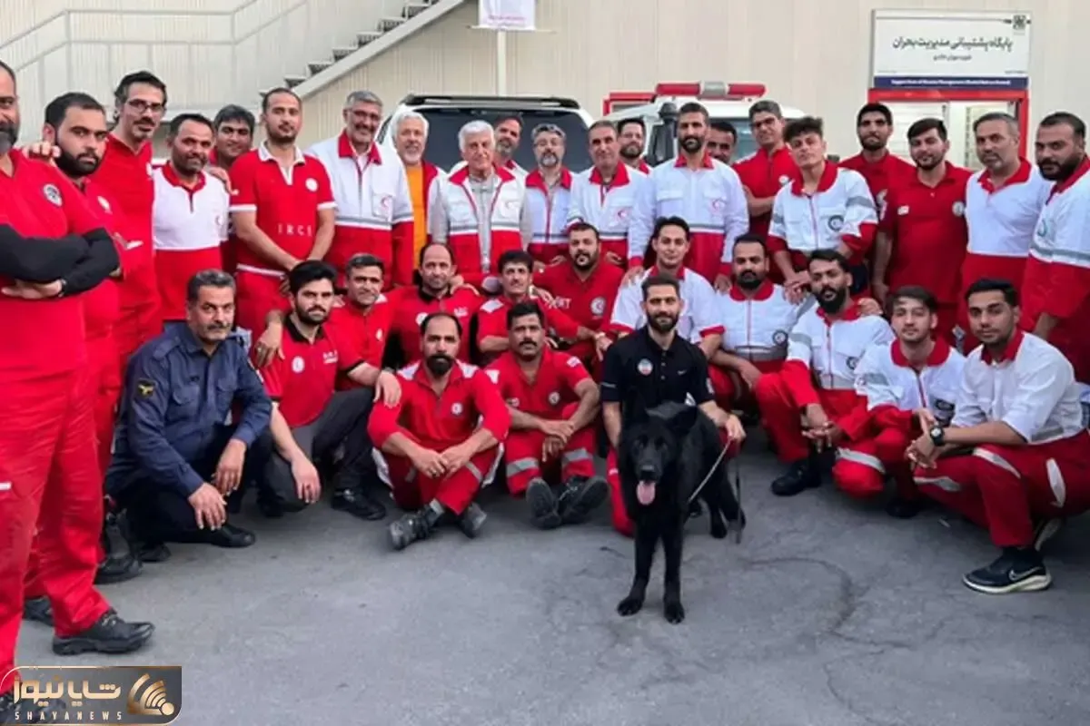 (ویدئو) حضور رضا کیانیان در جمع امدادگران هلال احمر