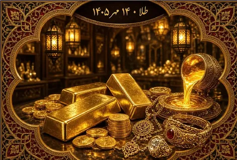 قیمت طلا امروز سه شنبه 14 مهر 1405 / طلای دست دوم و آبشده چند؟