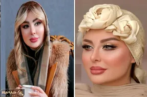 تیپ پاییزه و تک رنگ نیوشا ضیغمی با کت و شلوار چرم وقتی مجلسی پسنده / از خودش کپی زده!