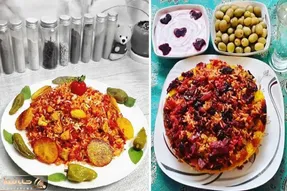 طرز تهیه پلو مخلوط پاییزی / لبو پلو از رنگ و طعم و مزه هیچی کم نداره