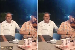 آواز خیابانی؛ ببینید آقاهه تو پارک بوکان با بر و بَچ  چه آهنگ احساسی کردی سر میده