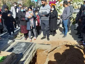 مراسم تشییع آزاده نامداری برگزار شد