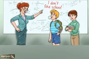 بازی فکری؛ اگه هوشت داد و بیداد میکنه بگو کدوم از دانش آموزا حرف زشت رو تخته رو نوشته