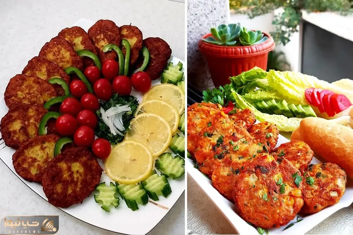 طرز تهیه کتلت مرغ ترد و خوش طعم / همراه با سیب زمینی سرخ کرده دیگه حرف نداره