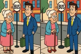 بازی فکری؛ اگه باهوشا برات سنگ تموم گذاشتن فرق بارز پیرزن و کارمند رو تو bus stop بگو