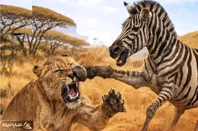 مستند حیات وحش؛ شیر؛ خر راه راه