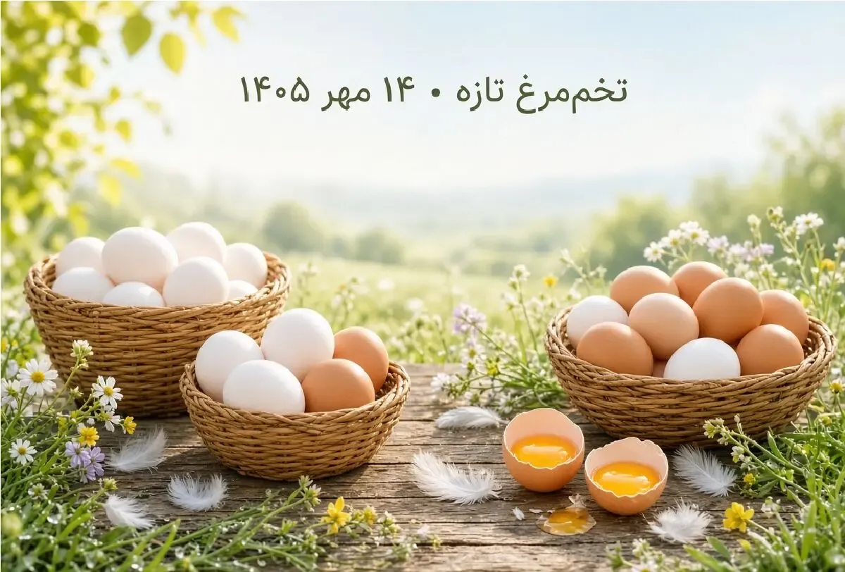 قیمت تخم مرغ امروز سه شنبه 14 مهر 1405 / کدام تخم‌ مرغ‌ ها گران شدند؟ + جدول