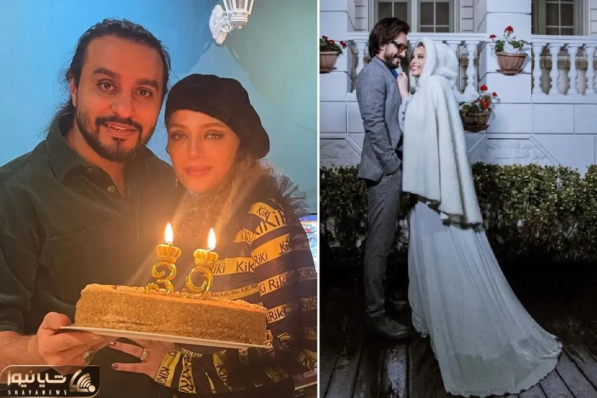 هَپی مَپی نگین معتضدی و همسرش با یه کیک غووول؛ لاکچری بازیای بازیگرا رو تابلو کرد!