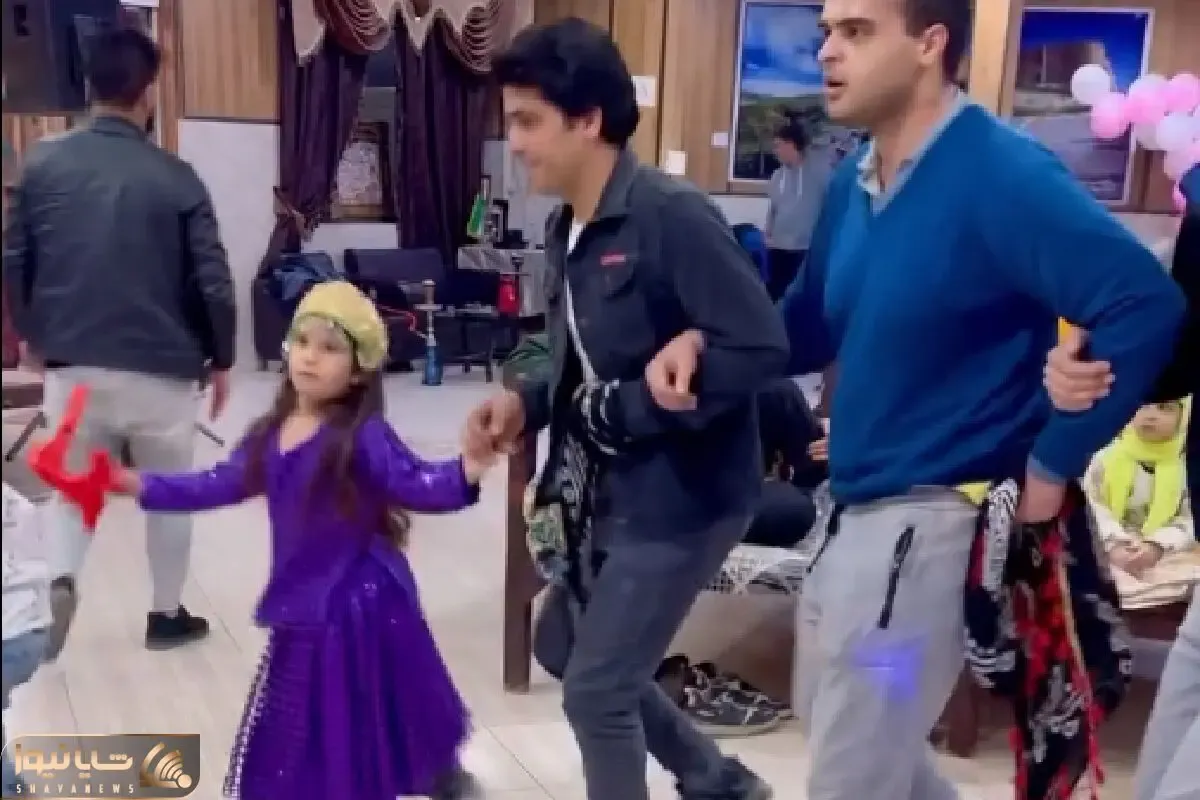 آواز محلی؛ دختر بچه با ابهت با لباس محلیش چه رقص تندی میکنه سر چوپی وایستاده