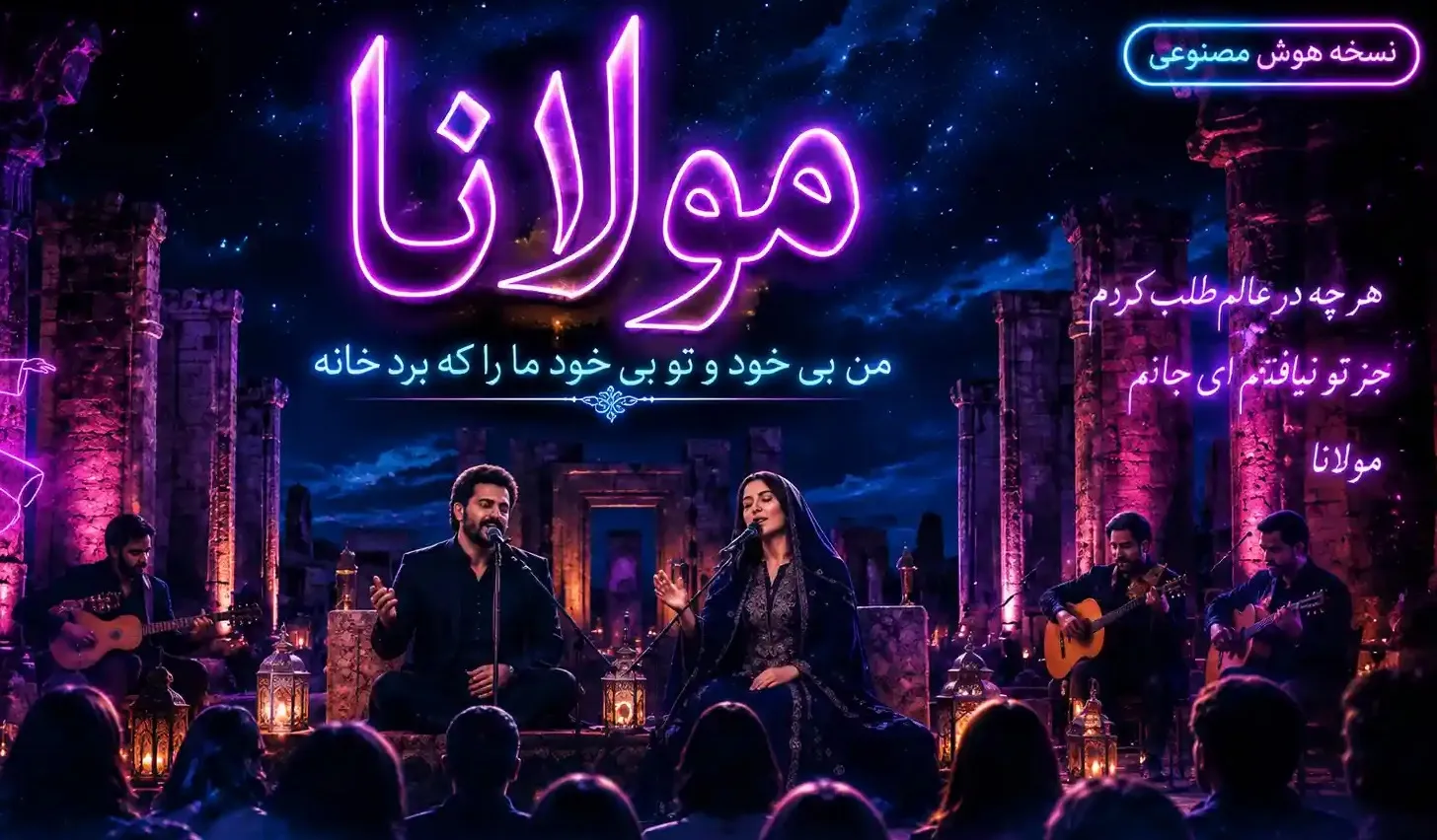 هوش مصنوعی غزل مولانا