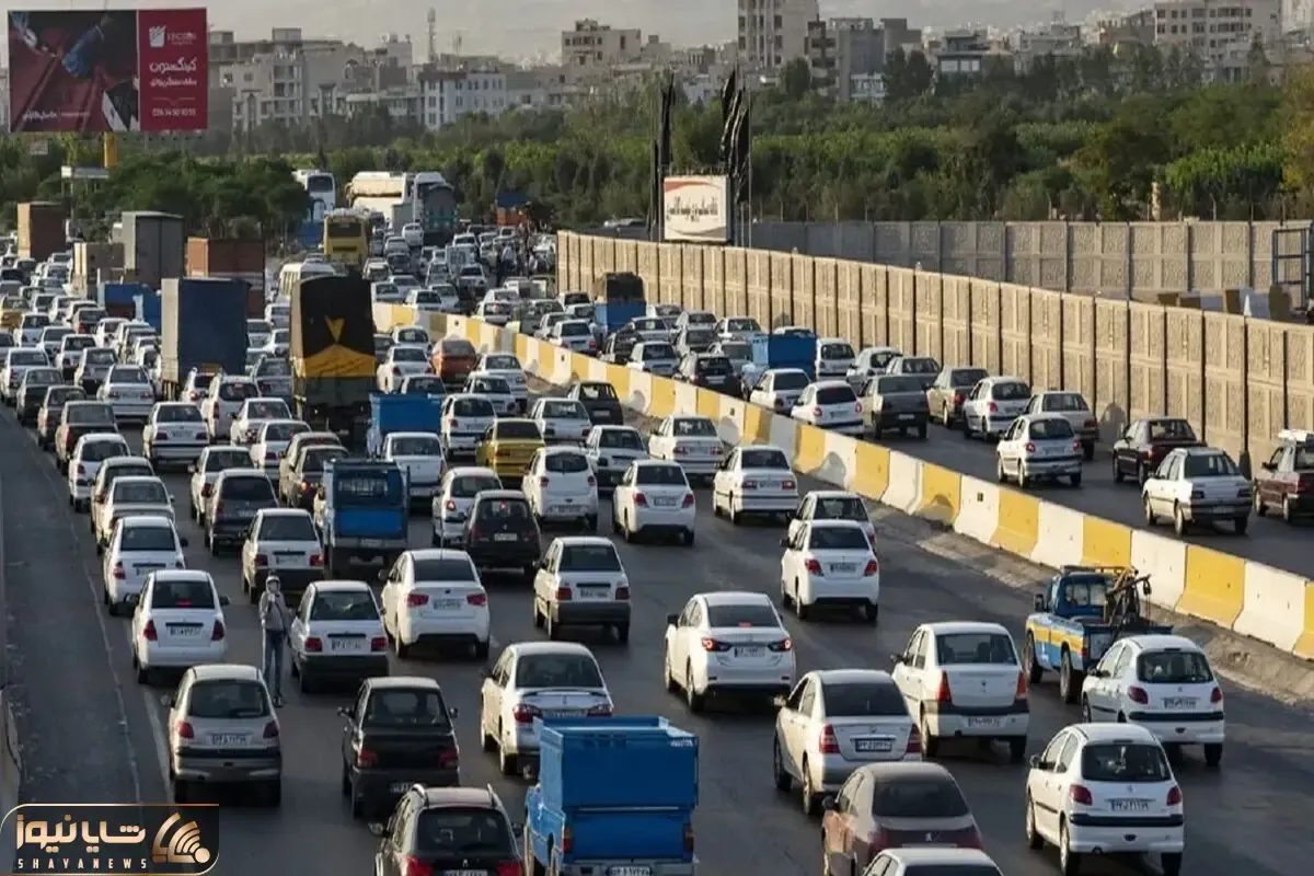 ترافیک سنگین در ۳ محور شمالی و انسداد ۶ محور شریانی و غیرشریانی