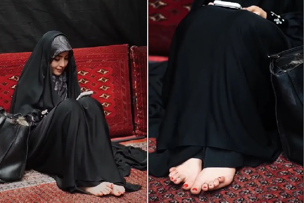 حجاب بلاگر جوراب پا