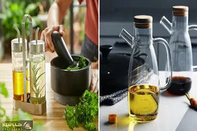 روش‌های عالی تمیز کردن بطری روغن / اگه خانوم خونه با سلیقه ای باشی اینارو از بر میشی