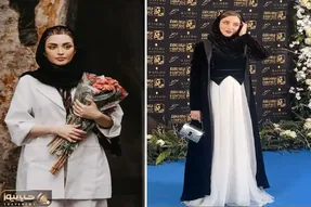 دنیای بازیگران / بهنوش طباطبایی روی فرش آبی لباس عروس داماد و ترکیبی زد