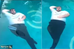 آواز بهشتی؛ حنجره طلای 200 کیلویی تو آب شناوره و چهچهه میزنه کبوتر دلم به فکر کوچه