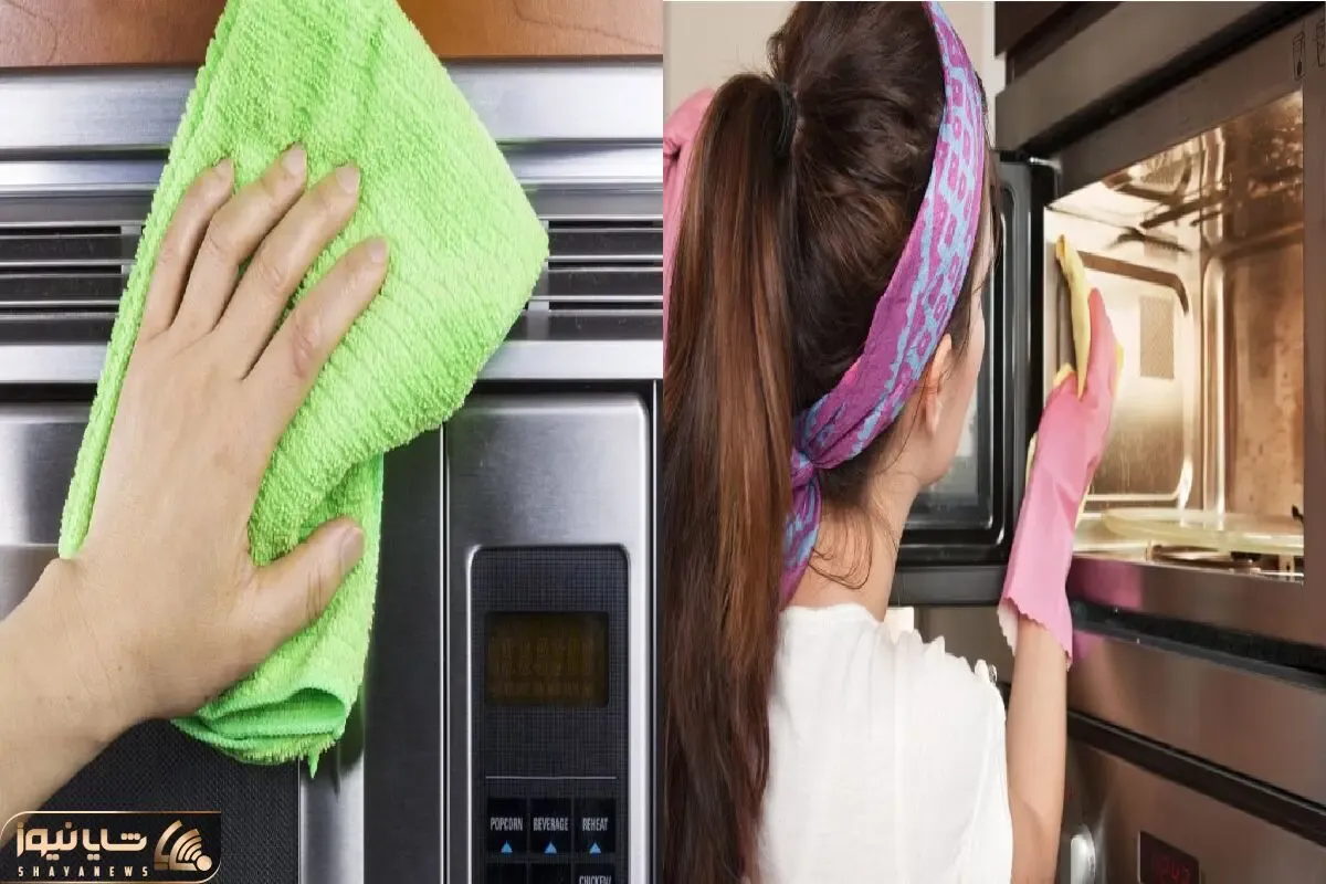 صفر تا صد تمیز کردن ماکروویو/ با چندتا مواد خونگی به جنگ چربی ها برو تار و مارشون کن
