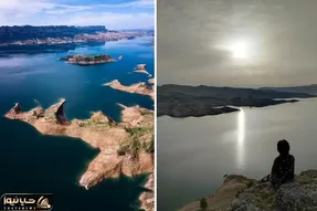 کم کم فصل سفر به جنوب ایران میرسه؛ دریاچه شهیون خوزستان تکه ای از بهشت