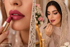 مناسب ترین رنگ رژ لب برای عروس؛ ایده های هماهنگ با رنگ کرم پودر و سایه چشم