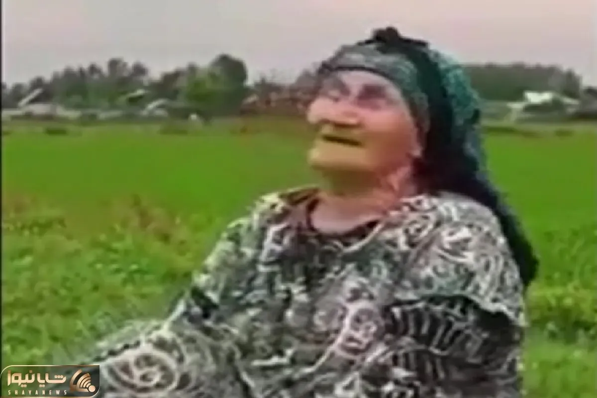 آواز محلی؛ گیلکی خوندن مادربزرگ شمالی تو مزرعش که تن صدای قشنگش تا اون سر رفت