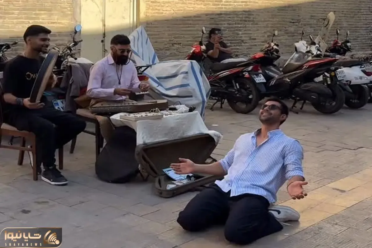 آواز محلی؛ شمالیا هیجا کم نمیارن وسط بازار وکیل شیراز گیلکی رقصید همه گوشی بدست شدن