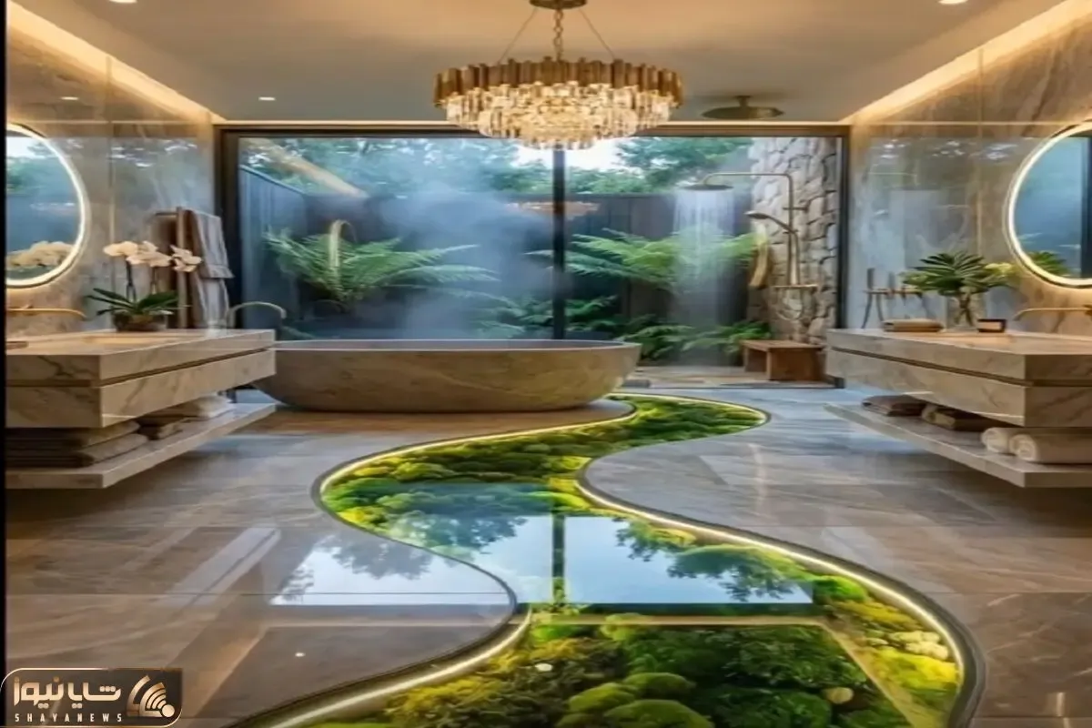معماری خلاقانه؛ یه حموم ساختن آدم بره توش دیگه دراومدنش نمیاد