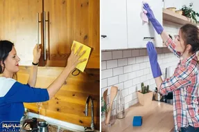 ترفندای خونگی واسه تمیز کردن انواع کابینت / هرچی لک و چربیه مثل آب خوردن محو میشه