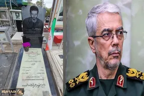 محل دفن پیکر شهید محمد باقری؛ آرمیده کنار برادر بزرگش