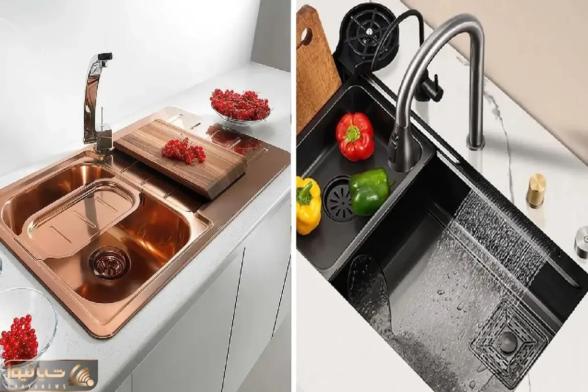 سینک ماشین ظرفشویی / این سینک خودش میشوره مثل مدلای مبله ی جاگیر  هم فضا رو نمیگیره