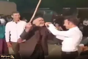 آواز شاد؛ پیرمرد تو عروسی برا عشق جوونیش آمنه خوند جاش با عصا رقص تانگو رفت همه شوکن
