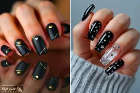 طراحی چیتان پیتان لاک ناخن مشکی / جسور و با دیسیپلین، این دوتارو تو ظاهرت نشون بده