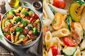 طرز تهیه ماکارونی فرمی با سبزیجات / بدون گوشت خوشمزه ترین غذا رو درست کنید