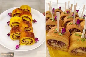 طرز تهیه خاگینه رولی تبریزی / دسر خوشمزه و مجلسی با دستور پخت راحت و سریع