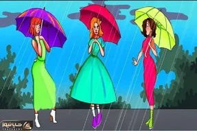 بازی فکری؛  نکته تصویر 3 زن در باران را چیه؟