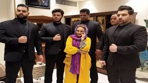 (ویدئو)اسکورت عجیب بهنوش بختیاری در روز‌های کرونایی