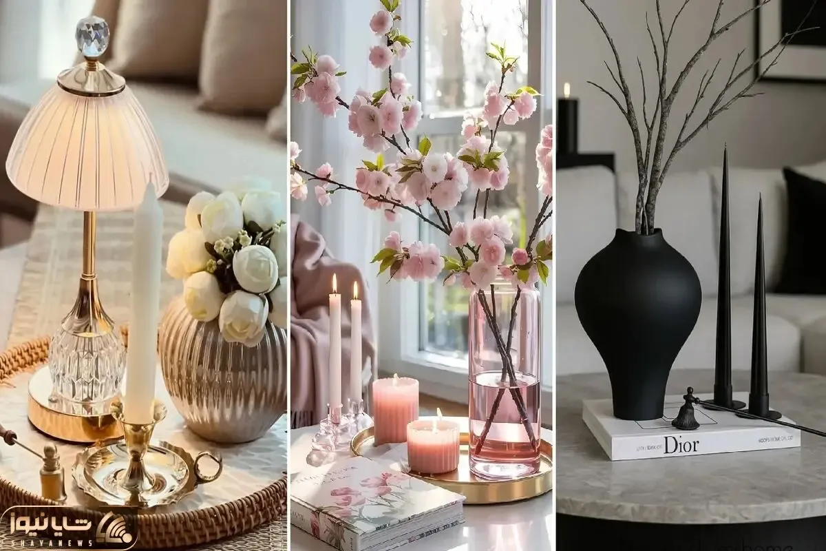 دیزاین میز جلو مبلی با سلیقه / آیتم های جذاب کننده سبک مینیمال و لوکس