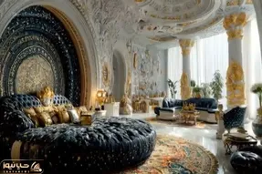 معماری خلاقانه؛ آقازاده عرب عمارت ساخته با ترکیب دکوراسیون مدرن و کلاسیک پر زرق و برق