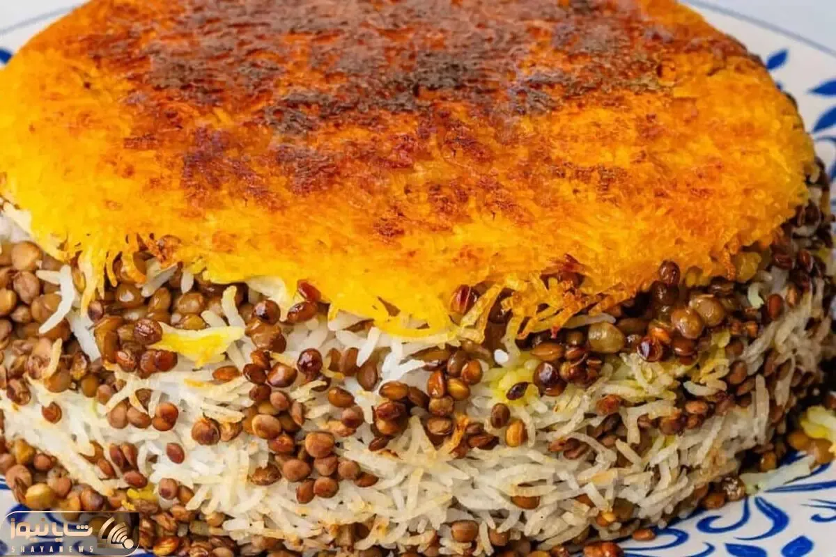 آموزش آشپزی؛ ته چین عدس و گردو ورژن باکلاس عدس پلو