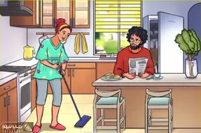 هوش تصویری؛ اگه زدی رو دست باهوشا زودی بگو چه چیزی تو خونه این زن وشوهر جوان اشتباهه؟