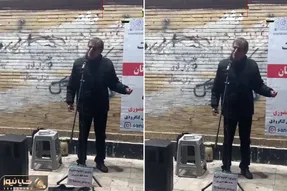 آواز خیابانی؛ ببینید پیرمرده چطور جفت خواننده اصلی آهنگ من میگم منو شکستن رو میخونه