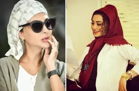 ژست نامتعارف آزاده صمدی با پوششی عجیب؛ دیالوگای منشوری تئاترشم که سانسور نشد!