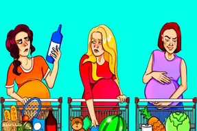 هوش تصویری؛ اگه فکر میکنی تیزهوشی بگو کدوم از این خانومای باردار هندوانه دزدیده؟