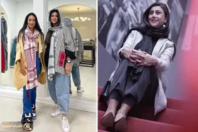 وقتی آزاده صمدی یه فِیسه و شونصد استایل جور و ناجور؛ فیگور با پاشنه بلند و لب غنچه!
