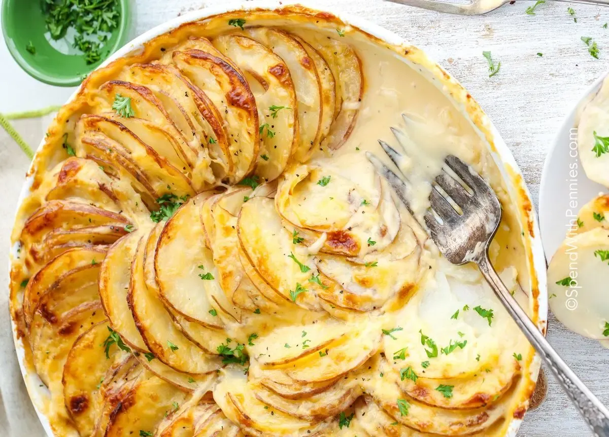 طرز تهیه سیب زمینی پنیری؛ خوشمزه ای که انگشتاتم باهاش می خوری!!