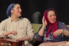 آواز هنرمندانه؛ خواندن و بشکن ژاله صامتی با دخترش وسط کاندا و صحنه مادر دختری